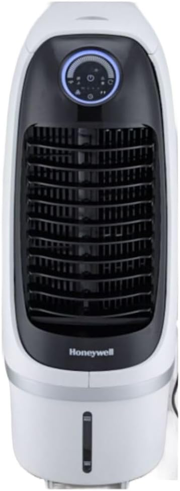 Honeywell CS10PEI - Enfriador de aire (OVO2), 32,4 x 39,4 x 81,2 cm, 8,2 kg, panel de control LED, depósito de agua, 10 L, color blanco